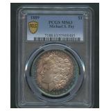 1889 Morgan Silver Dollar PCGS MS 63