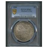 1888 Morgan Silver Dollar PCGS MS 63