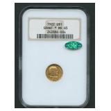 1922 US Grant Commem Gold $1 NGC * MS 65