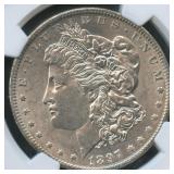 1897-O Morgan Silver Dollar NGC AU 55