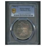 1885-O Morgan Silver Dollar PCGS MS 64