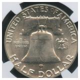 1961 Franklin Half Dollar NGC MS 64