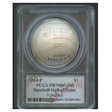 2014-P Baseball HOF Silver $1 PCGS PR70 DCAM