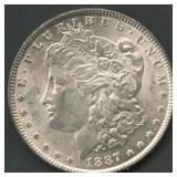 1887 Morgan Silver Dollar