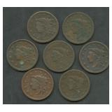 7- 1837and 1838 Coronet Head Large Cents