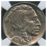 1937 Buffalo Nickel NGC MS 66
