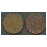 1872 and 1874 Indian Head Cents