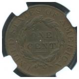 1829 Coronet Head Large Cent NGC XF Details