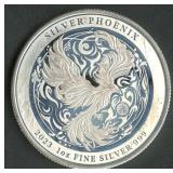 2023 Niue Silver Phoenix .999 Silver Round 1 ozt