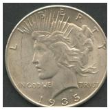 1935 Peace Silver Dollar