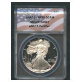 1986-S ASE Silver Eagle ANACS PR70 DCAM