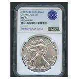 2017-W ASE Burnished Silver Eagle NGC MS70