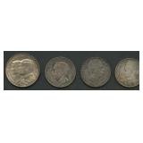 4- Mixed Foreign Coins .835 Silver