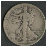 1921-D Walking Liberty Half Dollar