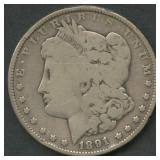 1891-CC Morgan Silver Dollar