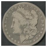 1890-CC Morgan Silver Dollar