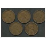 5- 1912-S Lincoln Head Cents