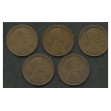 5- 1910-S Lincoln Head Cents