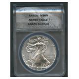 2013 ASE Silver Eagle ANACS MS 69