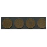 4- 1874 Indian Head Cents