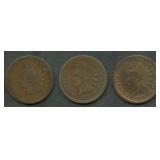 3- 1873 Indian Head Cents