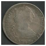 1789 Mexico Charles IV 8 Reales .903 Silver 27.1g