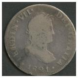 1821 Mexico 2 Reales .903 Silver 6.7g