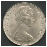 1966 Bahamas 5 Dollars .925 Silver 41.1g