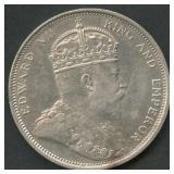 1904 Straits Settlements 1 Dollar .900 Silver 27g