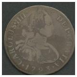1793 Mexico 2 Reales .896 Silver .195 ASW