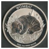 2023 Australia Wombat .999 Silver Round 1 ozt