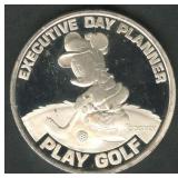 Mickey Mouse Gambling Round .999 Silver 1 ozt