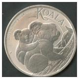 2023 Australia Koala .999 Silver Round 1 ozt
