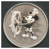 2017 Niue $2 Mickey Mouse .999 Silver Rd 1 ozt