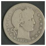 1914-S Liberty Head Barber Quarter