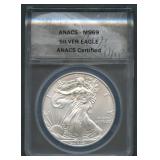 2012(S) ASE Silver Eagle ANACS MS 69