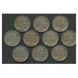 10- 1919 Buffalo Nickels