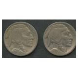 2- 1917-S Buffalo Nickels
