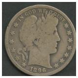 1896 Liberty Head Barber Half Dollar