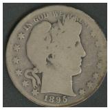 1895-S Liberty Head Barber Half Dollar