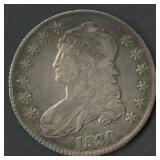 1830 Capped Bust Half Dollar