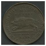 1834 Hard Times Token:  My Victory