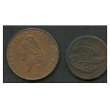 Civil War Token and Replica Confederate Cent