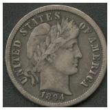 1894-O Liberty Head Barber Dime