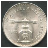 1980 Mexico Casa de Moneda .925 Silver 33.6 g