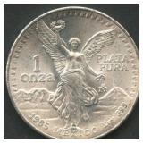 1985 Mexico Libertad .999 Silver 1 ozt