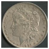 1891 Morgan Silver Dollar