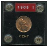 1909-S Lincoln Head Cent Higher Grade