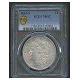 1881-S Morgan Silver Dollar PCGS MS 62