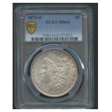 1879-O Morgan Silver Dollar PCGS MS 64